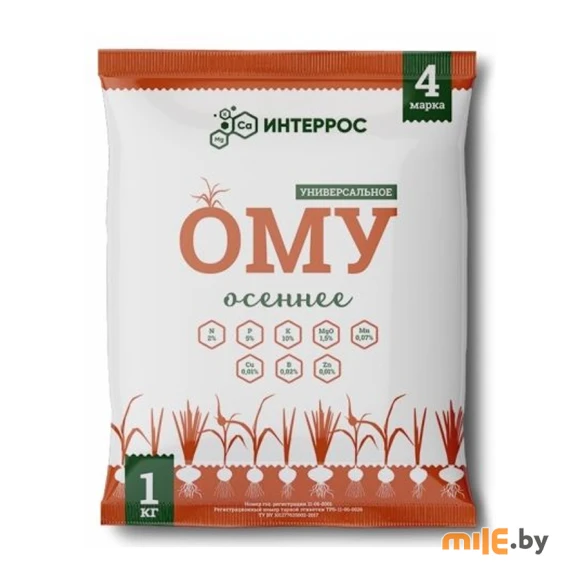 Удобрение Интеррос ОМУ Осеннее 1кг