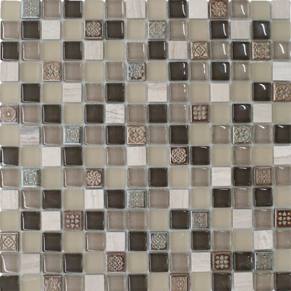 Декоративная мозаика JNJ Mosaic JGMJ-1512 (S) 300x300 (золотой)