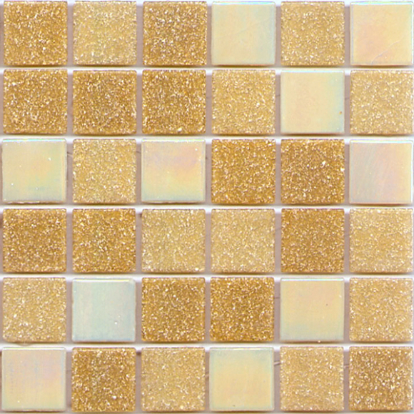 Декоративная мозаика М-Витреа Sparkle SPARKLE 08 322x322 (золотой)