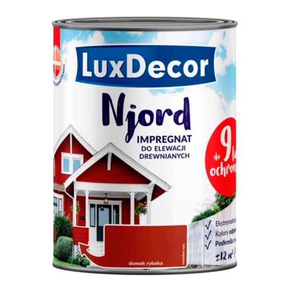 Краска-антисептик для дерева LuxDecor Njord Рыбацкий дом 10 л