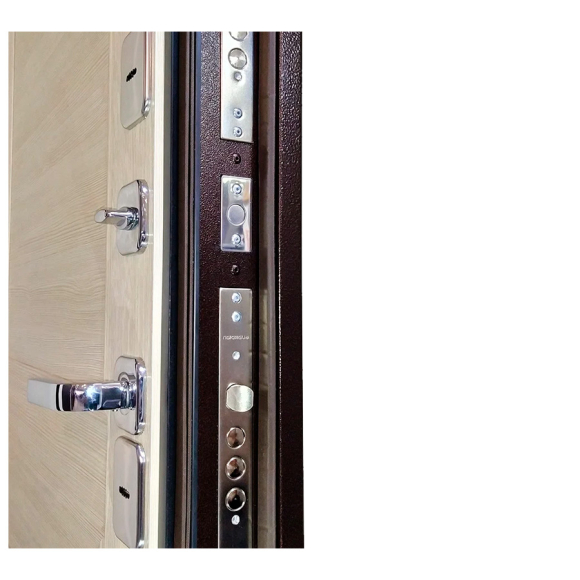 Входная металлическая дверь Промет Винтер (ТЕРМОРАЗРЫВ) Белёный Дуб (Ч) 2050х980 (правая)