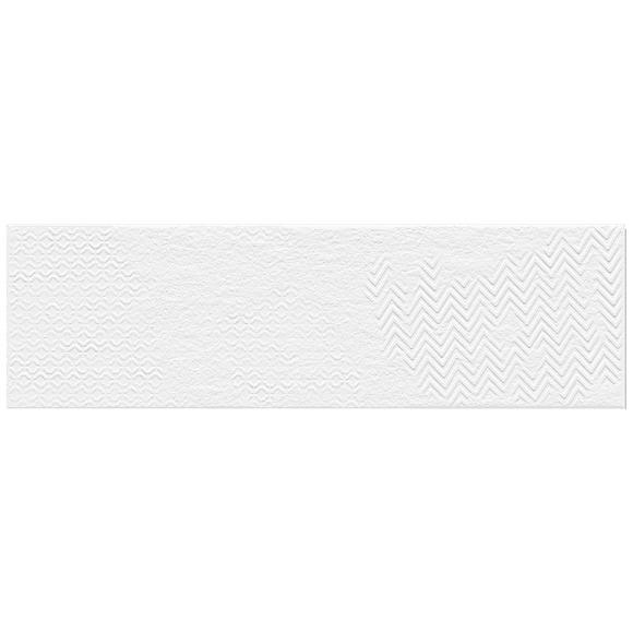 Плитка Belani Тео микс белый глянец (250х75)