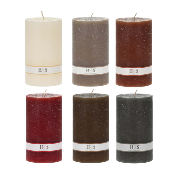 Свеча-столбик Home&Styling Collection цвет в ассортименте (420900150)