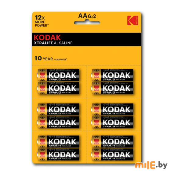 Элемент питания Kodak LR6-12BL perforated (6x2BL) Xtralife [KAA-2x6 perf]