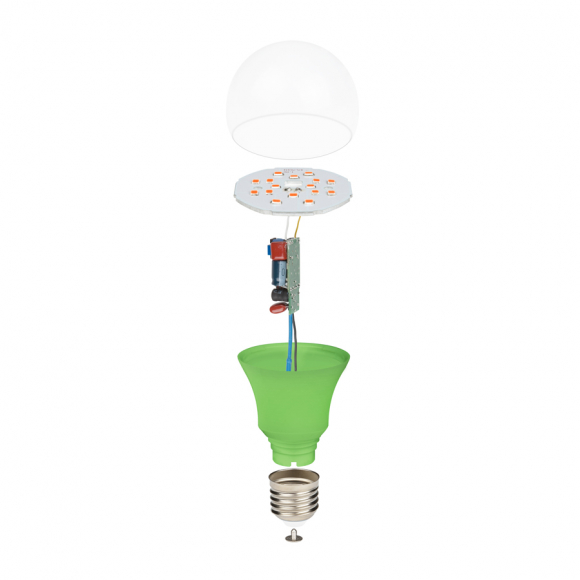 Лампа светодиодная для растений Uniel LED-A60-8W/SPSB/E27/CL PLP30GR
