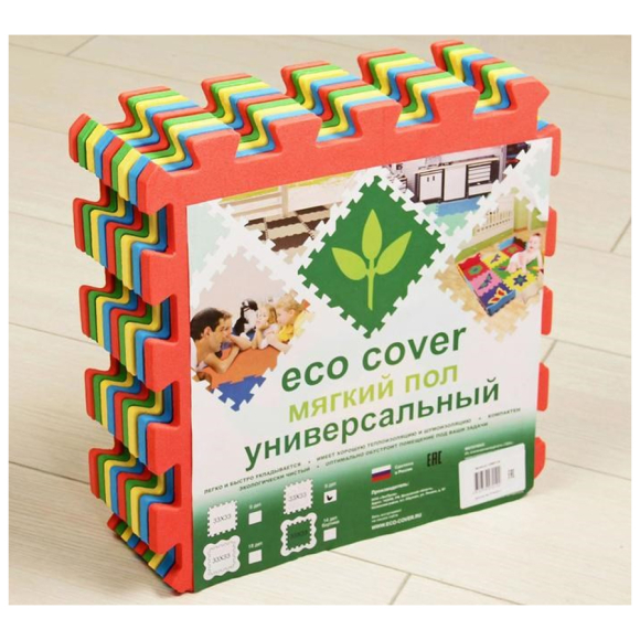 Мягкий пол универсальный Eco Cover Животные 33x33 см
