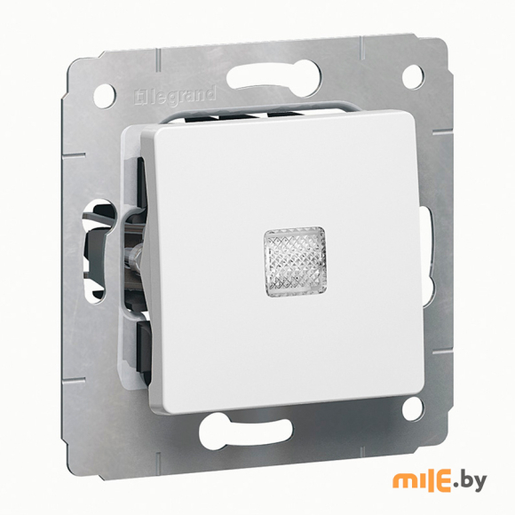 Выключатель с подсветкой Legrand Cariva 773610 (белый)