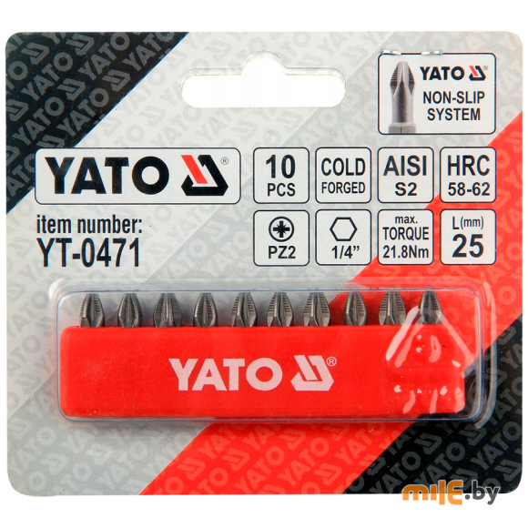 Набор бит Yato YT-0471 (25 10 шт.)
