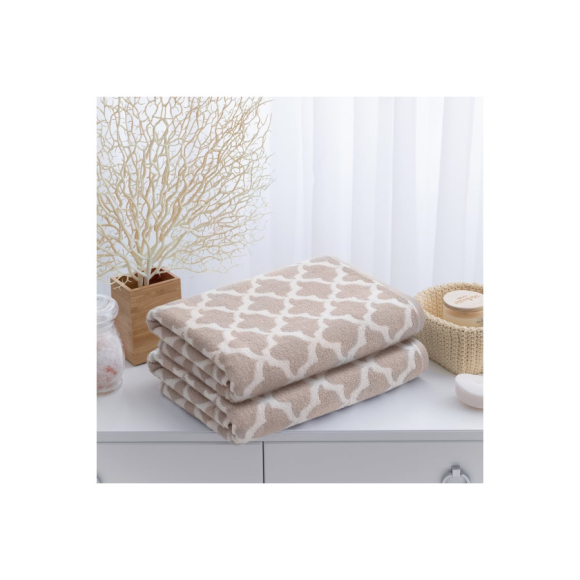 Полотенце махровое Verossa Treviso 50x33 см (кофе, белый)