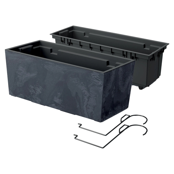 Горшок цветочный Prosperplast Urbi Case Beton Effect DUC400EW-S433