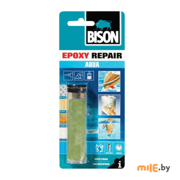 Эпоксидный клей-мастика Bison Epoxy repair aqua 56 г