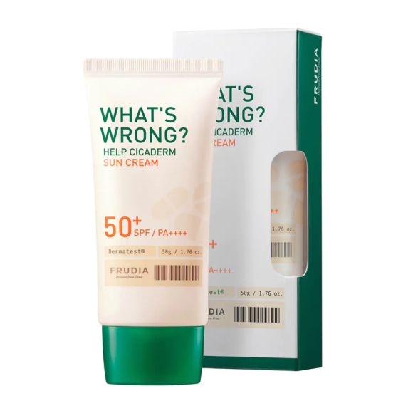 Солнцезащитный крем Frudia Сикадерм What's Wrong SPF50+ PA++++ для чувствительной кожи 50 г