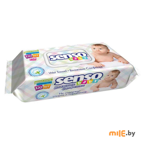 Салфетки влажные Senso Baby для детей (120 шт.)