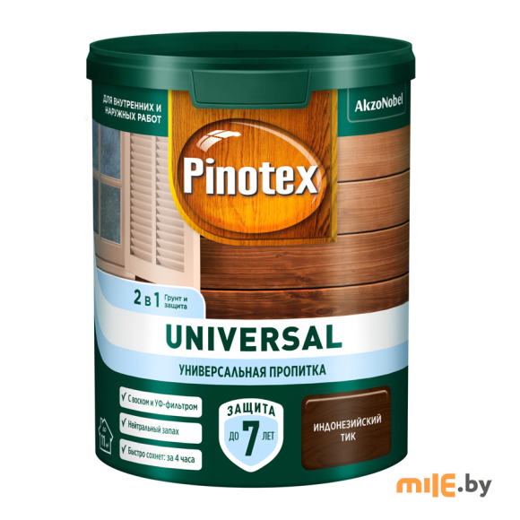 Пропитка Pinotex Universal 2 в 1 Индонезийский тик 0,9 л (5620702)