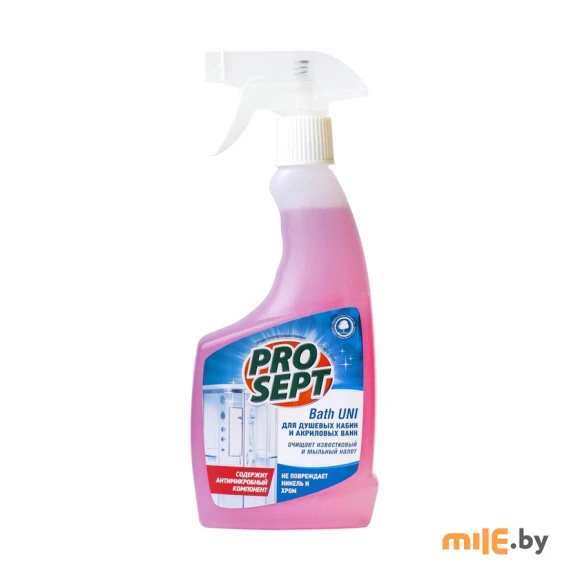 Спрей для чистки сантехники с антимикробным эффектом Prosept Bath Uni 0,5 л