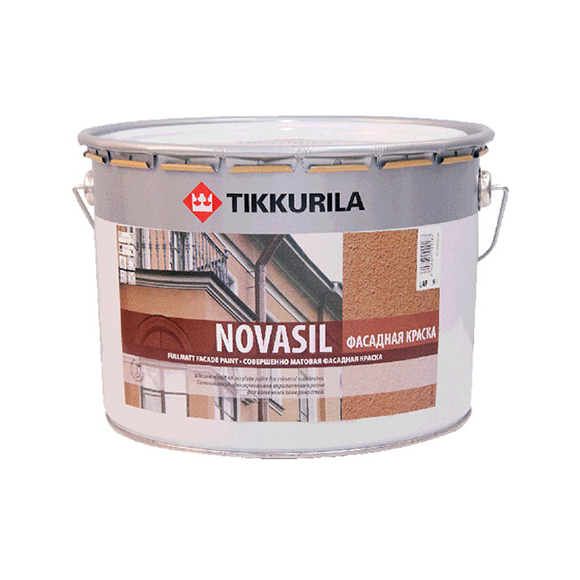 Краска водоэмульсионная Tikkurila Novasil матовая 9 л прозрачный