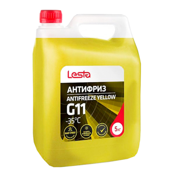 Антифриз Lesta G11 (желтый) 5 кг