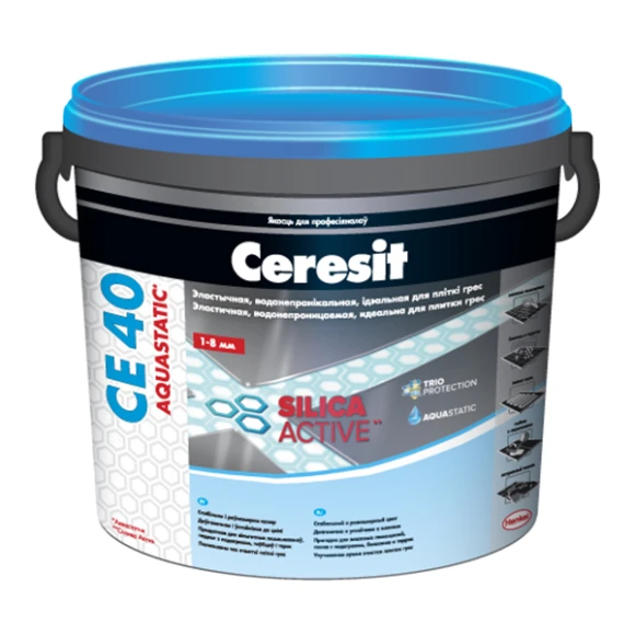 Фуга Ceresit CE 40 №01 водостойкая белая 2 кг 