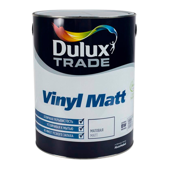 Краска под колеровку Dulux Trade Vinyl Matt База под колеровку BW матовая 0,96 л