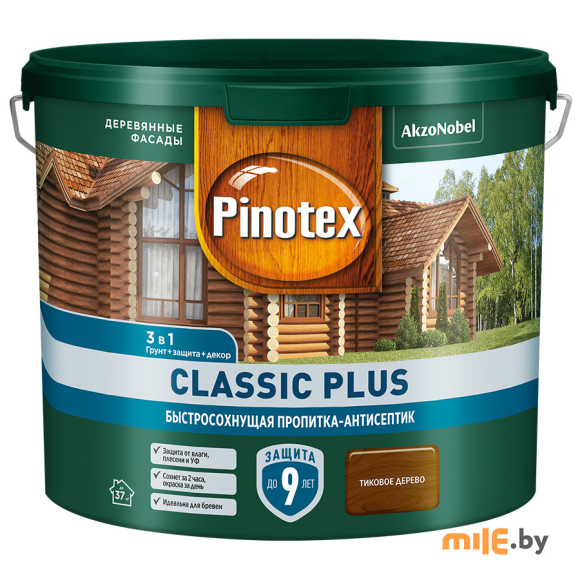 Антисептик Pinotex Classic Plus 3 в 1 (5727884) 2,5 л тиковое дерево