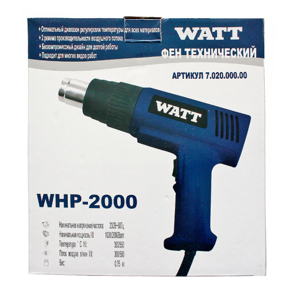 Фен Watt WHP-2000 (7.020.000.00)