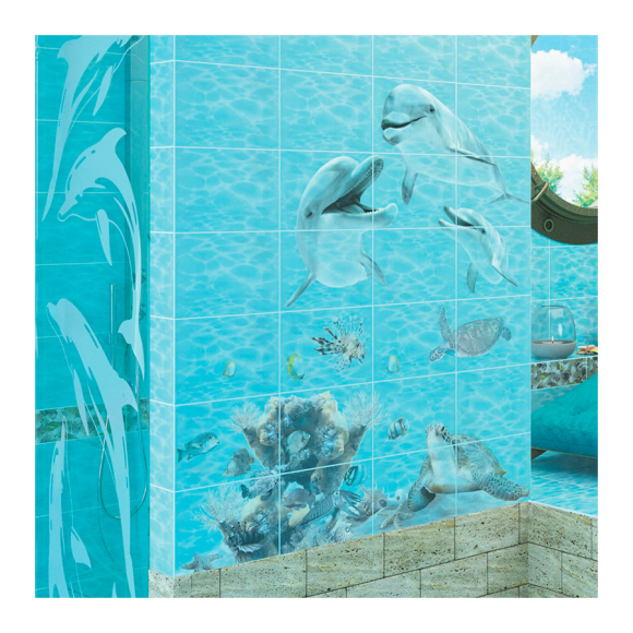 Плитка керамическая Beryoza Ceramica Лазурь G 420x420 (бирюзовый)