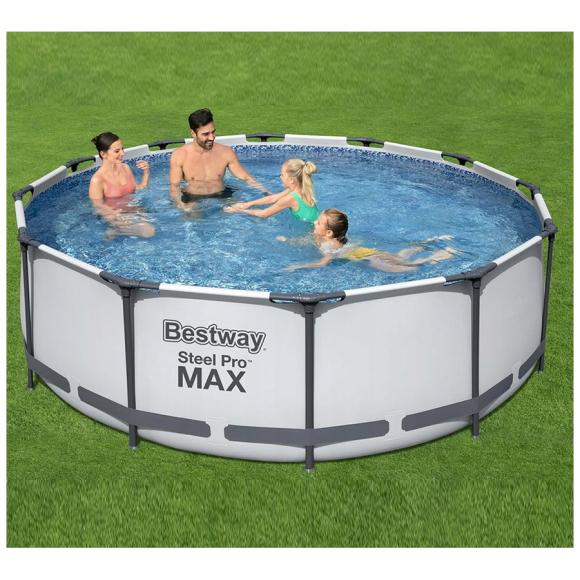 Каркасный бассейн Bestway с фильтр-насосом и лестницей (56418) 366x100 см