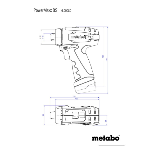 Дрель-шуруповерт Metabo POWER MAXX BS BASIC (600080500)