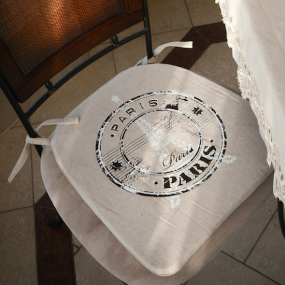 Подушка для сидения MATEX Эйфелева башня (02-161) 41x41 см (лен, хлопок)