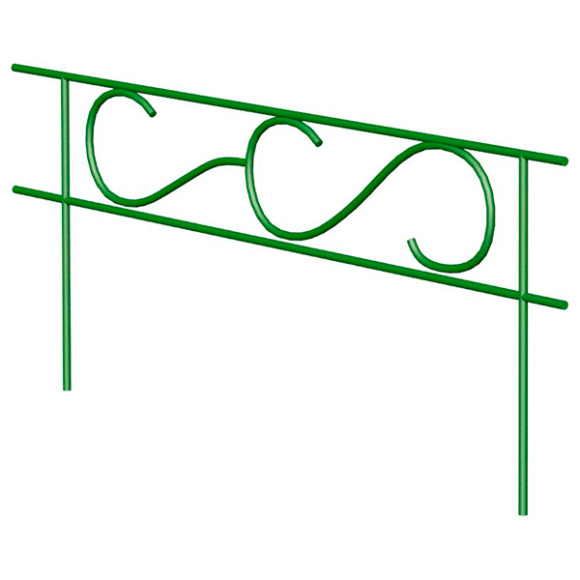 Забор декоративный Comfort Alumin Прямой 67x45 см