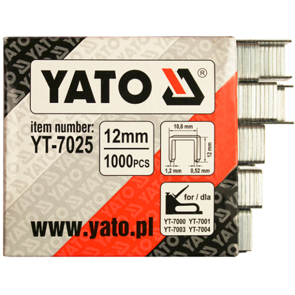Скобы Yato YT-7025 (12)