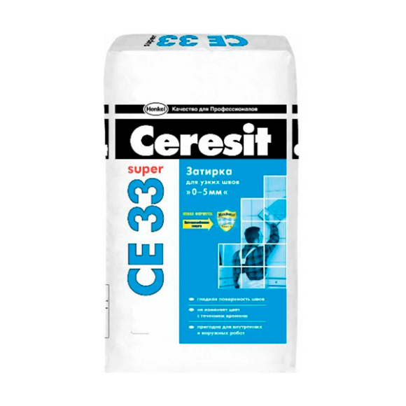 Фуга Ceresit CE 33 белая 5 кг для узких швов