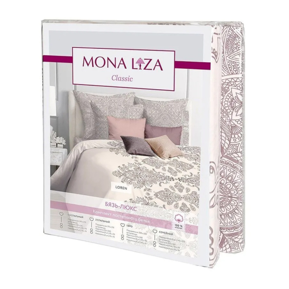 Комплект постельного белья евро Mona Liza Loren (552109/84) н(2)70x70 см