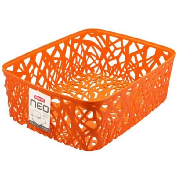 Корзинка прямоугольная Neo colors оранжевая