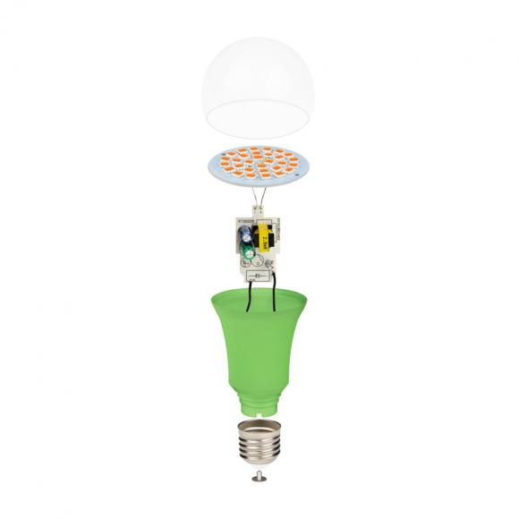 Лампа для растений Uniel (LED-A60-15W/SPSB/E27/CL PLP30GR)