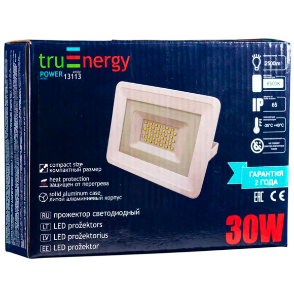 Прожектор светодиодный TruEnergy (13113) LED 6500 К 30 W
