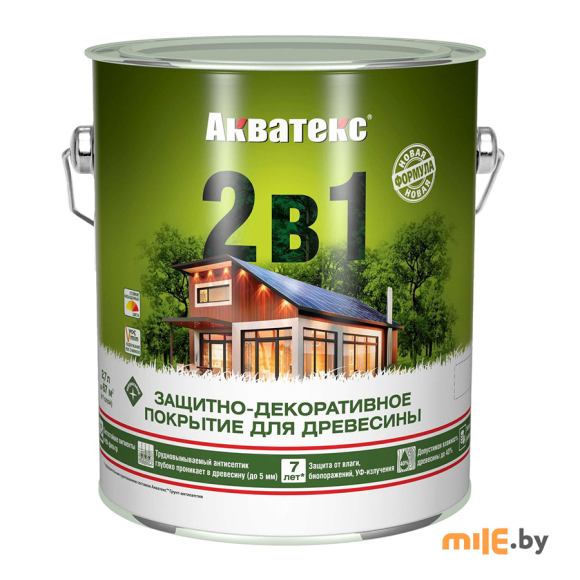 Состав Акватекс 2 в 1 венге 2,7 л