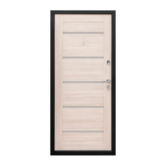 Входная металлическая дверь Промет Виктория Беленый Дуб 2066х980 (правая)