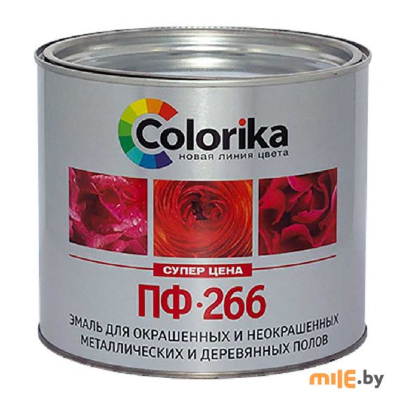 Эмаль Colorika ПФ-266 золотисто-коричневая 1,9 кг