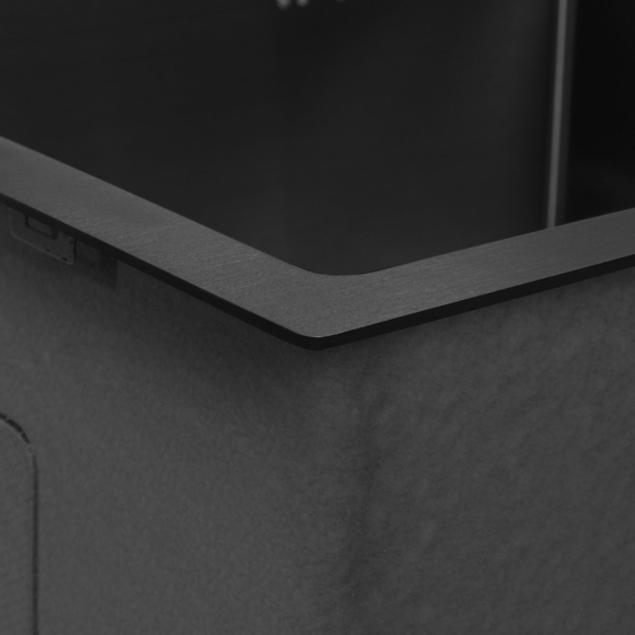 Мойка ARFEKA ECO AR 550*450 BLACK PVD NANO DECOR VOLCANIC ROCK