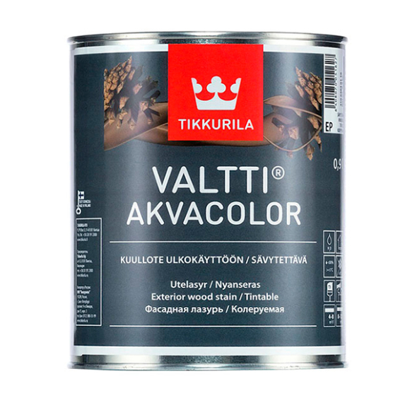 Лазурь Tikkurila Valtti Akvacolor 0,9 л (прозрачный)