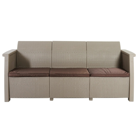Диван садовый Keter Toledo Love Seat Max (капучино)