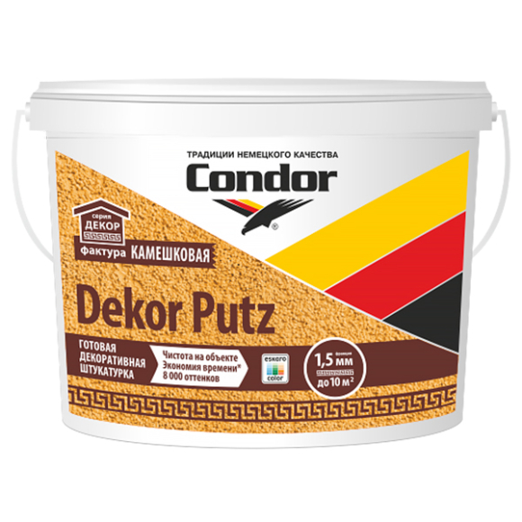 Штукатурка декоративный Condor Dekor Putz камешковая 25 кг (белый)