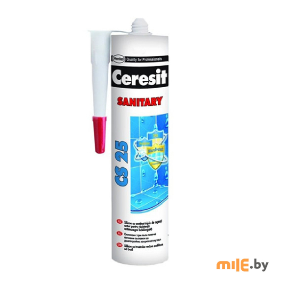 Герметик Ceresit CS 25 №13 силиконовый санитарный антрацит 280 мл