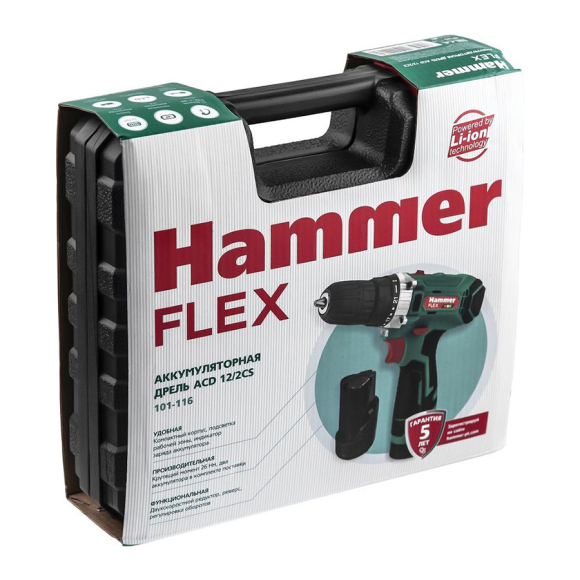 Дрель-шуруповерт Hammer Flex ACD12/2CS