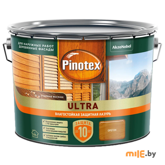 Влагостойкая лазурь Pinotex Ultra (5803413) орегон 9 л