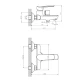 Смеситель для ванны Esko Lagos White LG54W