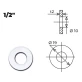 Прокладка силиконовая MasterProf 1/2" ИС.130400 (6 шт)