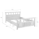 Кровать Dipriz Minsk 140x200 см