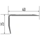 Порог КТМ 664-417К 900 X 30-50 мм (дуб золотой)